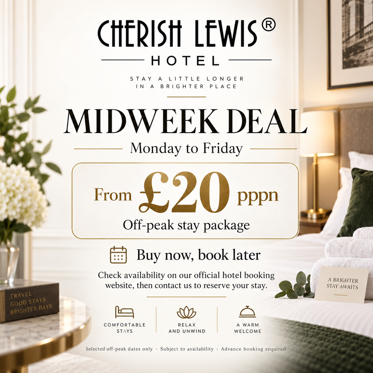 Blackpool Midweek Hotel 4 Nights Deal – Monday to Friday| Cherish Lewis Holiday