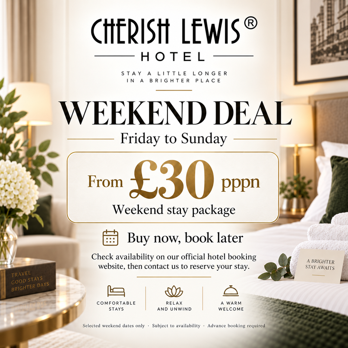 Blackpool Weekend Escape – Friday to Sunday | From £30pppn | Cherish Lewis Holiday
